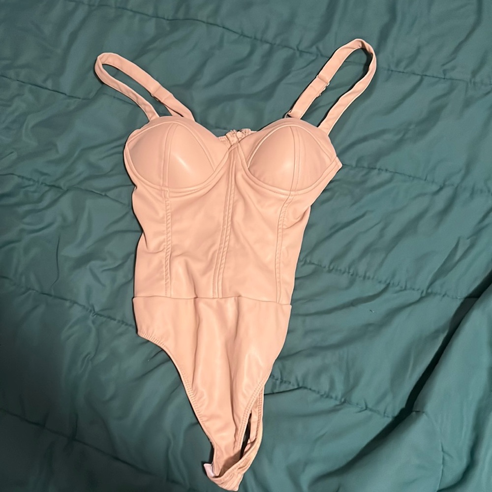 Tan Bustier Body suit